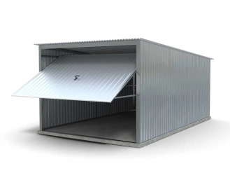 Metalen garage - kantelpoort 1