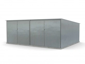 Metalen garage (dubbel) 1