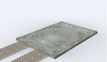 Betonnen vloer onder de hele garage