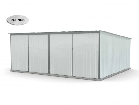 Metalen garage (dubbel) 10