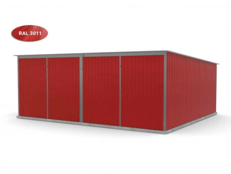 Metalen garage (dubbel) 3