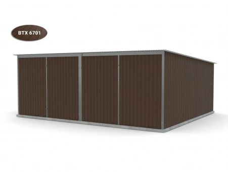 Metalen garage (dubbel) 14