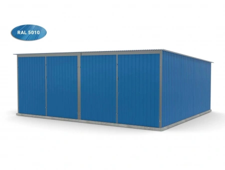 Metalen garage (dubbel) 9