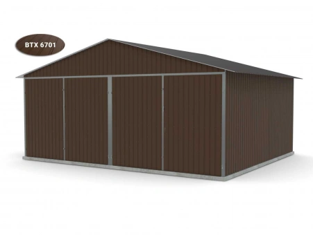 Metalen garage (dubbel) 14