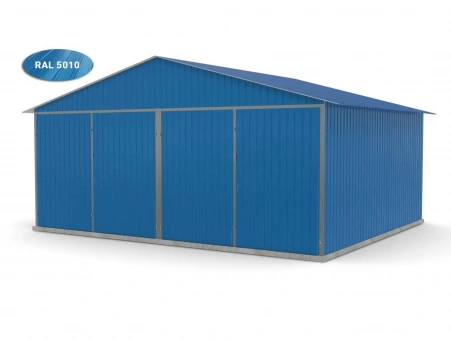 Metalen garage (dubbel) 9