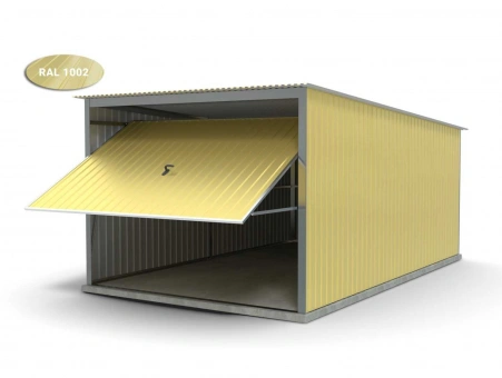 Metalen garage - kantelpoort 12