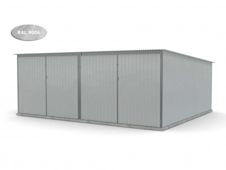 Metalen garage (dubbel) 11