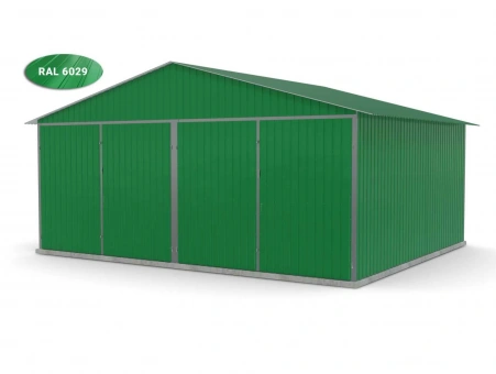 Metalen garage (dubbel) 7