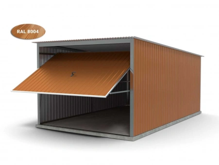 Metalen garage - kantelpoort 5