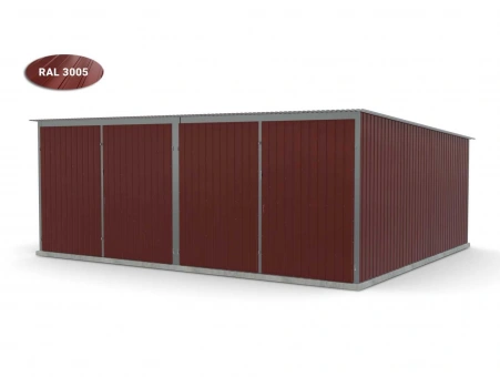 Metalen garage (dubbel) 6