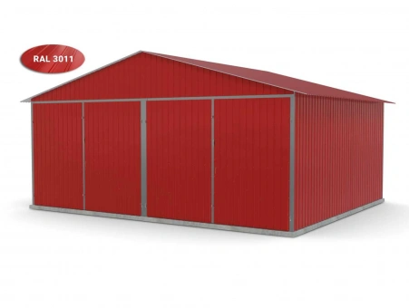 Metalen garage (dubbel) 3