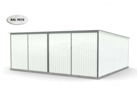 Metalen garage (dubbel) 8